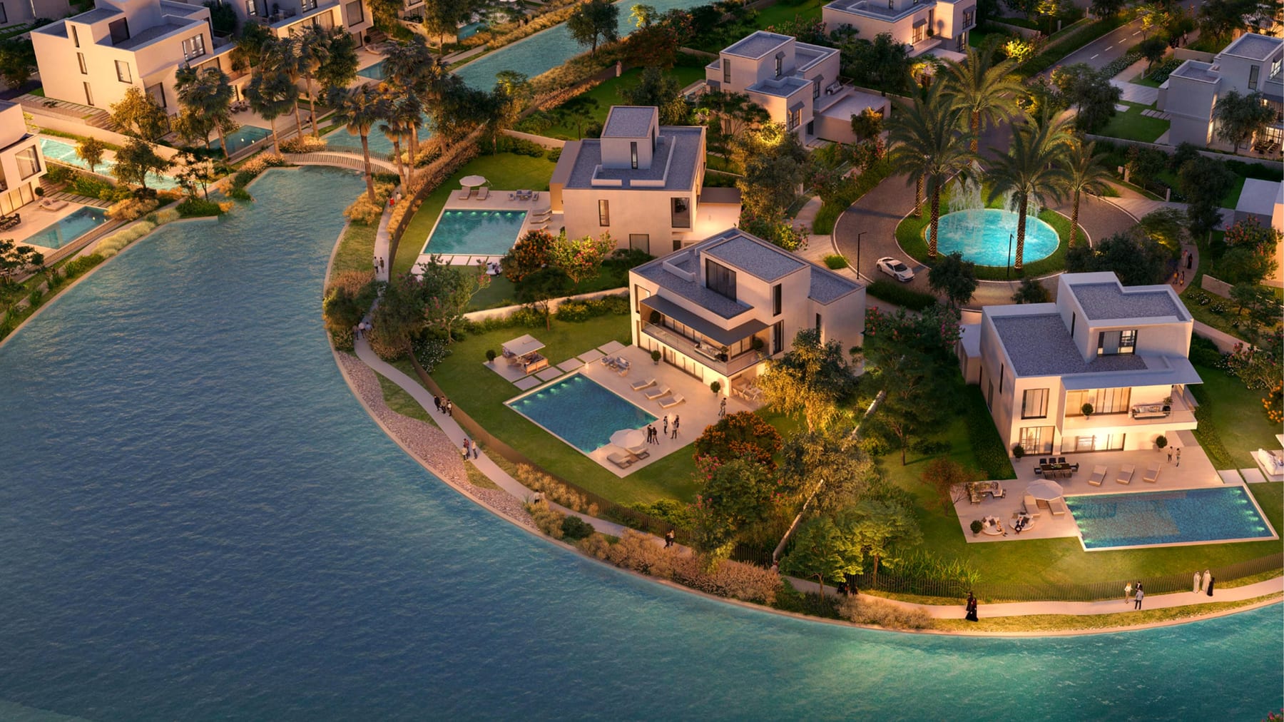 The Oasis by Emaar — villa on the canal